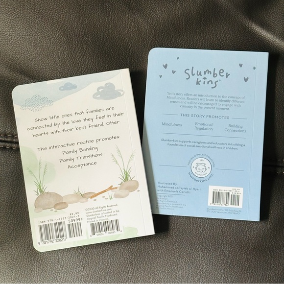 NEW slumberkins Otter & Yeti Baby Board Books - Picture 2 of 2